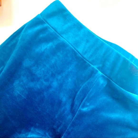 Aqua Stretch Velour Pants New Small - Picture 5 of 12